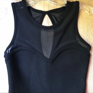 Black flare mini dress